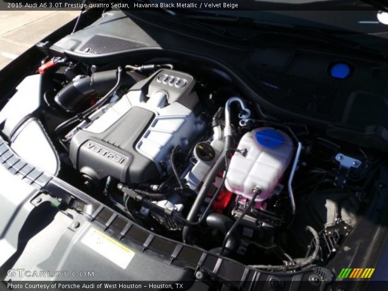 Havanna Black Metallic / Velvet Beige 2015 Audi A6 3.0T Prestige quattro Sedan