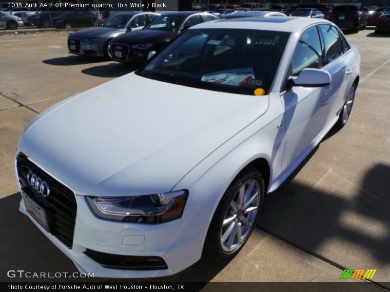 Ibis White / Black 2015 Audi A4 2.0T Premium quattro