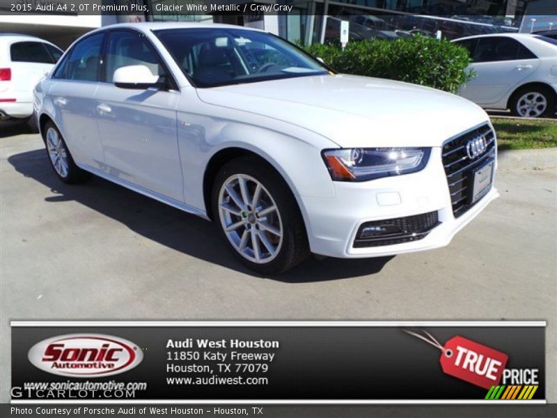 Glacier White Metallic / Gray/Gray 2015 Audi A4 2.0T Premium Plus