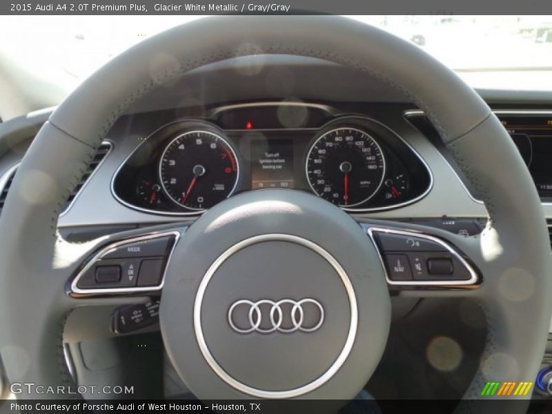 Glacier White Metallic / Gray/Gray 2015 Audi A4 2.0T Premium Plus