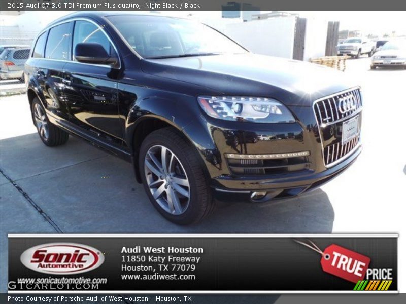 Night Black / Black 2015 Audi Q7 3.0 TDI Premium Plus quattro