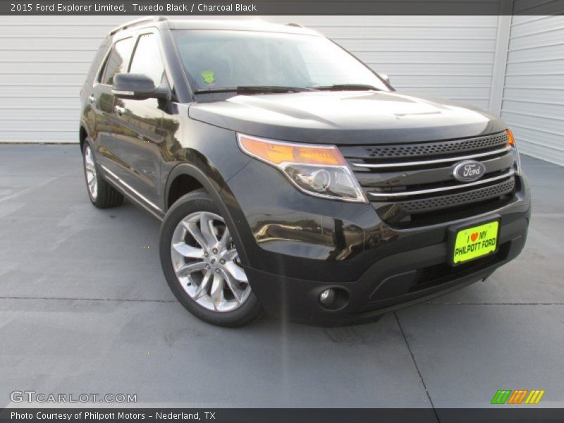 Tuxedo Black / Charcoal Black 2015 Ford Explorer Limited