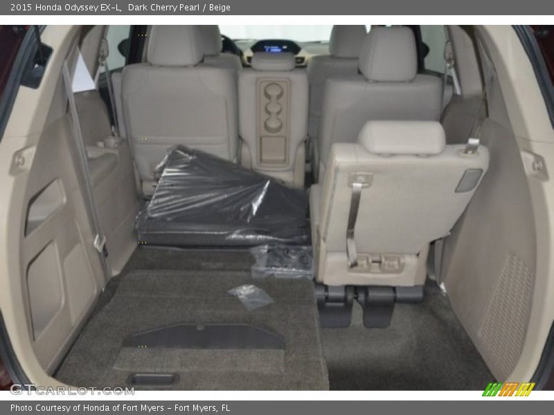Dark Cherry Pearl / Beige 2015 Honda Odyssey EX-L