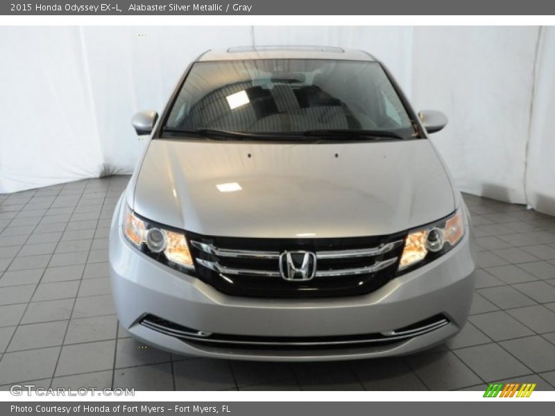 Alabaster Silver Metallic / Gray 2015 Honda Odyssey EX-L