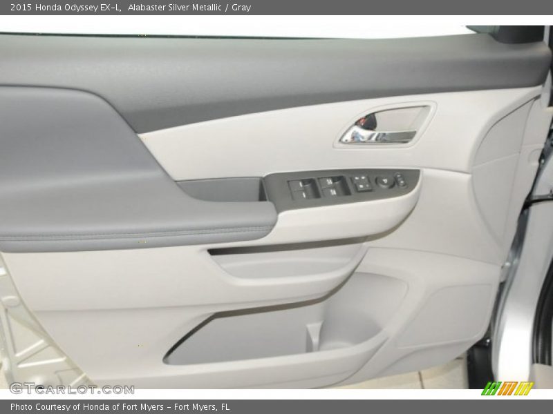 Alabaster Silver Metallic / Gray 2015 Honda Odyssey EX-L