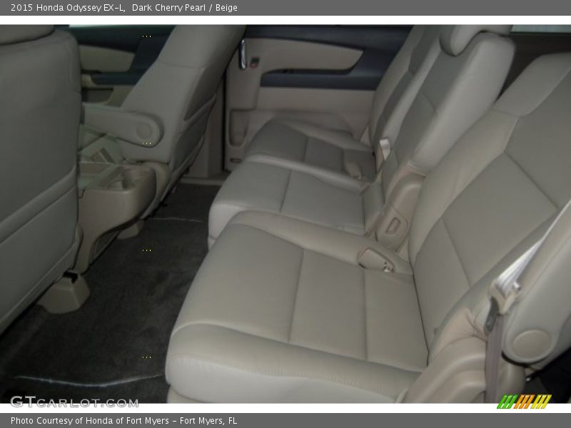 Dark Cherry Pearl / Beige 2015 Honda Odyssey EX-L