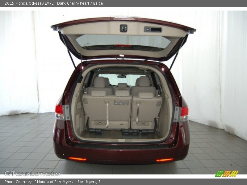 Dark Cherry Pearl / Beige 2015 Honda Odyssey EX-L