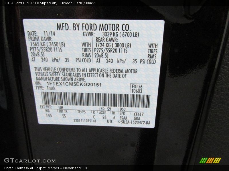 Tuxedo Black / Black 2014 Ford F150 STX SuperCab