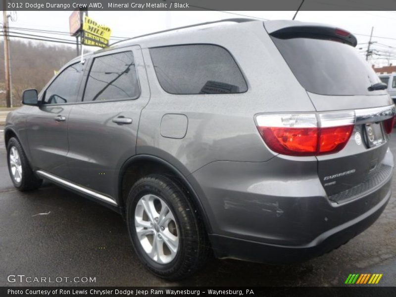 Mineral Gray Metallic / Black 2012 Dodge Durango Crew AWD