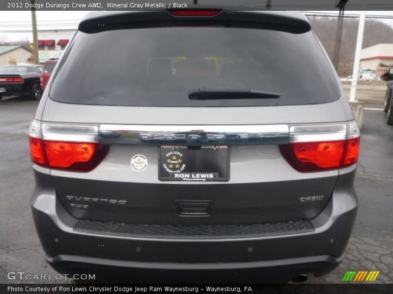 Mineral Gray Metallic / Black 2012 Dodge Durango Crew AWD