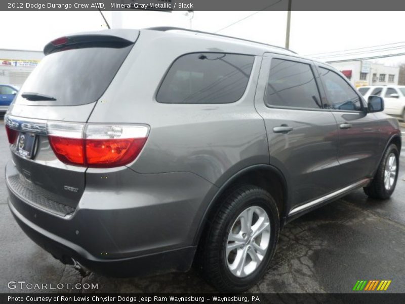 Mineral Gray Metallic / Black 2012 Dodge Durango Crew AWD