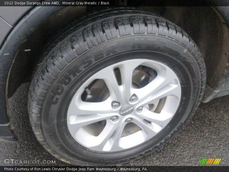 Mineral Gray Metallic / Black 2012 Dodge Durango Crew AWD