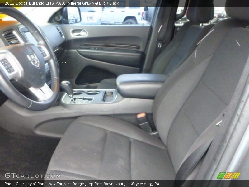 Mineral Gray Metallic / Black 2012 Dodge Durango Crew AWD