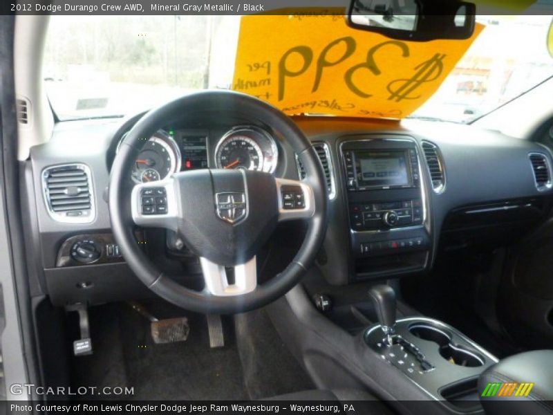 Mineral Gray Metallic / Black 2012 Dodge Durango Crew AWD