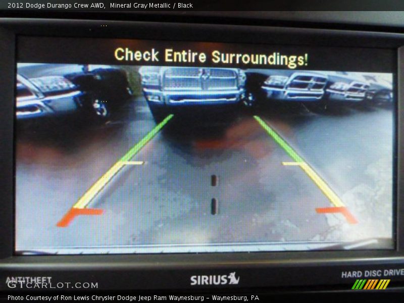 Mineral Gray Metallic / Black 2012 Dodge Durango Crew AWD