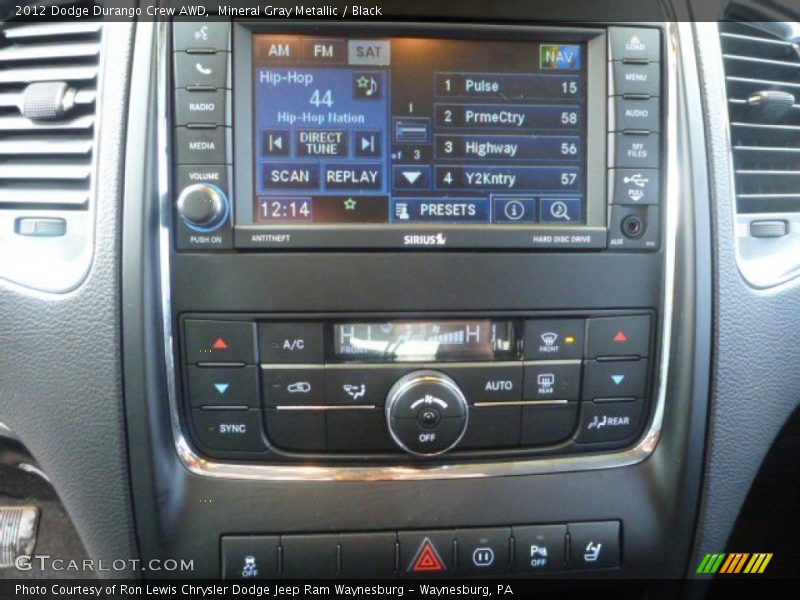 Mineral Gray Metallic / Black 2012 Dodge Durango Crew AWD