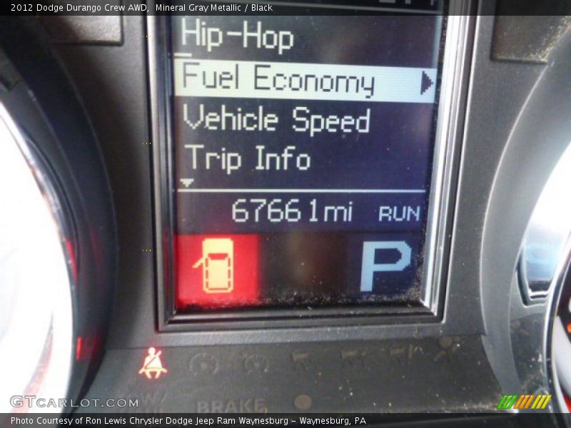 Mineral Gray Metallic / Black 2012 Dodge Durango Crew AWD