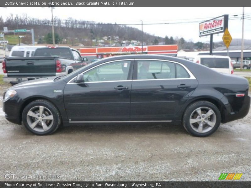 Black Granite Metallic / Titanium 2009 Chevrolet Malibu Hybrid Sedan
