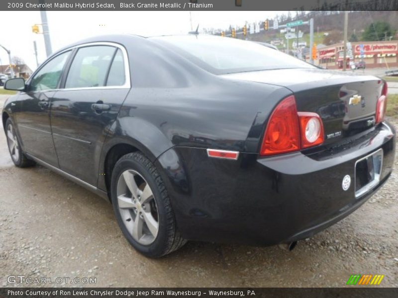 Black Granite Metallic / Titanium 2009 Chevrolet Malibu Hybrid Sedan