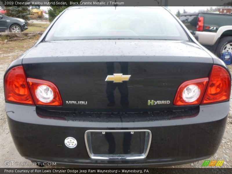 Black Granite Metallic / Titanium 2009 Chevrolet Malibu Hybrid Sedan