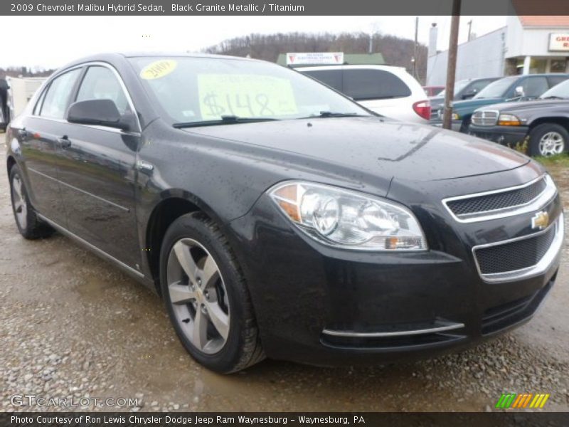 Front 3/4 View of 2009 Malibu Hybrid Sedan