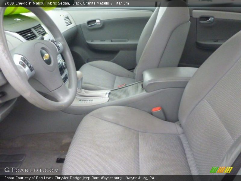 Black Granite Metallic / Titanium 2009 Chevrolet Malibu Hybrid Sedan