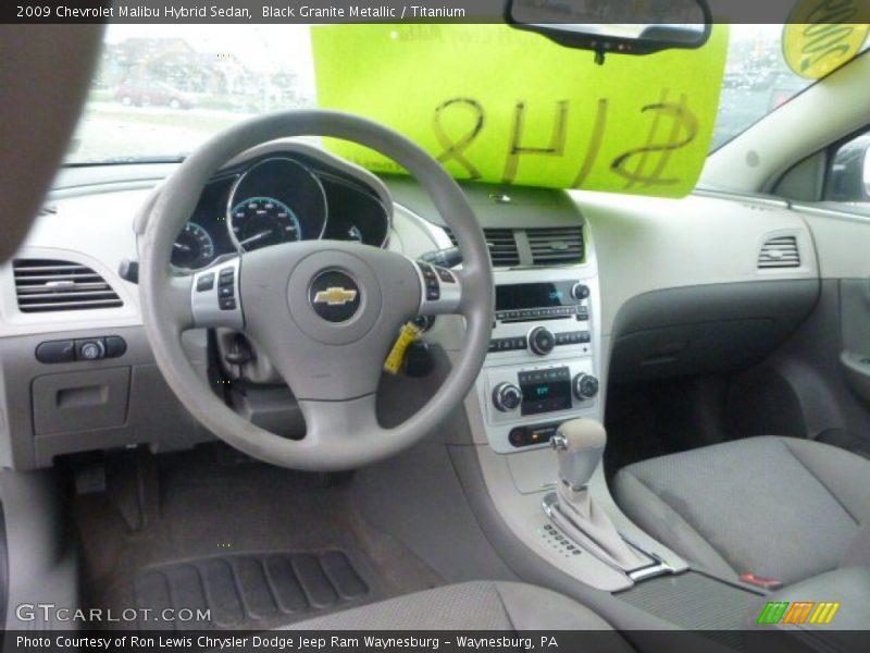 Black Granite Metallic / Titanium 2009 Chevrolet Malibu Hybrid Sedan