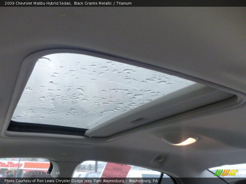 Black Granite Metallic / Titanium 2009 Chevrolet Malibu Hybrid Sedan
