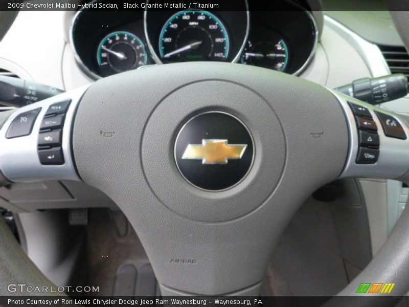 Black Granite Metallic / Titanium 2009 Chevrolet Malibu Hybrid Sedan