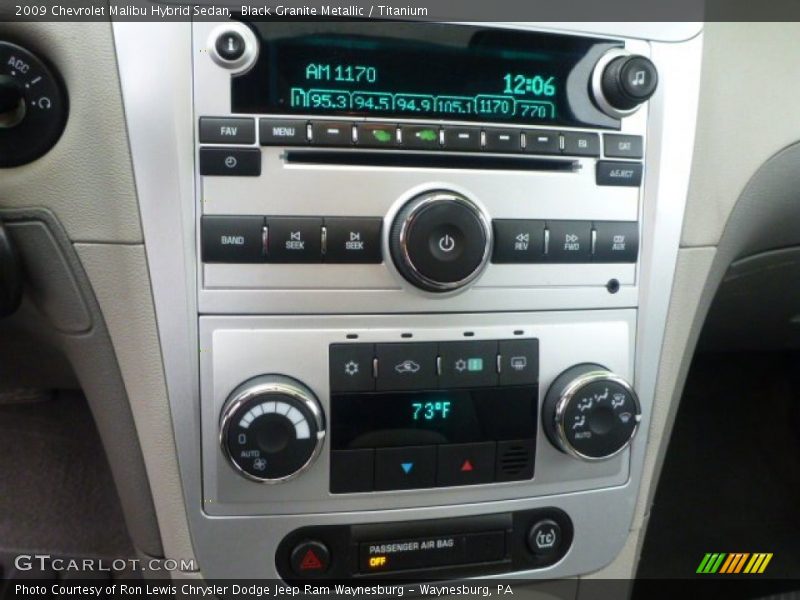 Black Granite Metallic / Titanium 2009 Chevrolet Malibu Hybrid Sedan