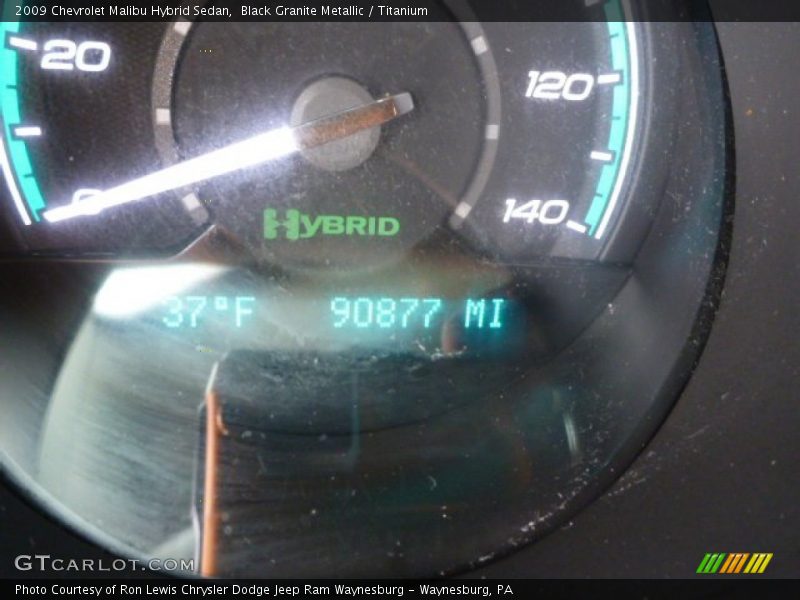 Black Granite Metallic / Titanium 2009 Chevrolet Malibu Hybrid Sedan