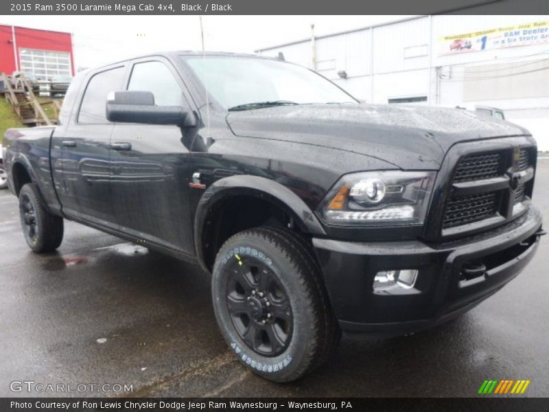 Front 3/4 View of 2015 3500 Laramie Mega Cab 4x4
