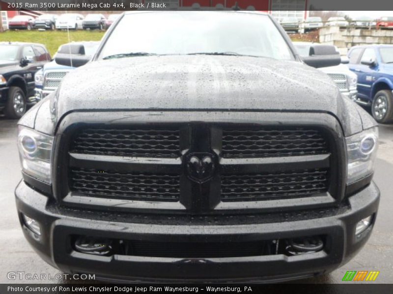 Black / Black 2015 Ram 3500 Laramie Mega Cab 4x4