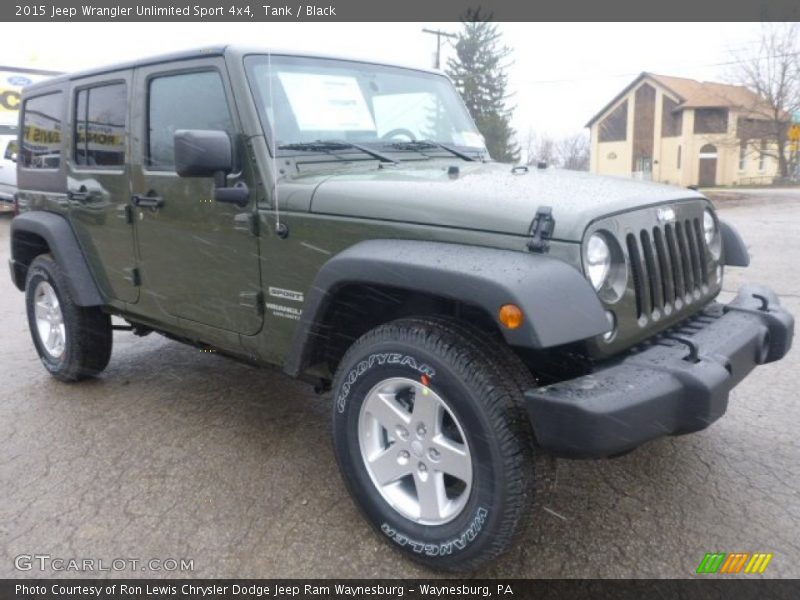 Tank / Black 2015 Jeep Wrangler Unlimited Sport 4x4