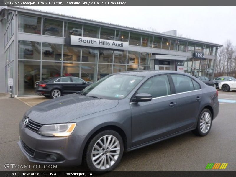 Platinum Gray Metallic / Titan Black 2012 Volkswagen Jetta SEL Sedan