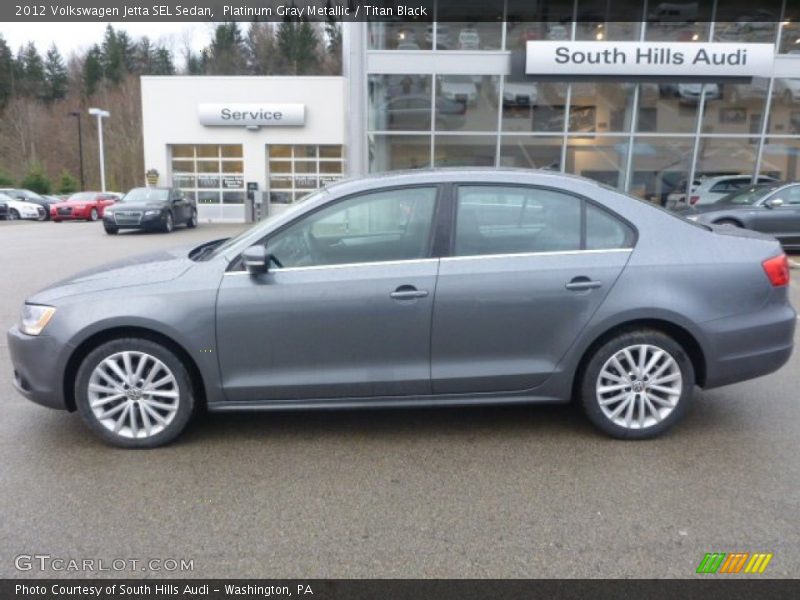 Platinum Gray Metallic / Titan Black 2012 Volkswagen Jetta SEL Sedan