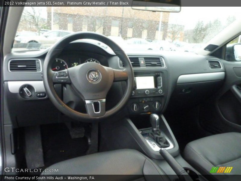 Platinum Gray Metallic / Titan Black 2012 Volkswagen Jetta SEL Sedan