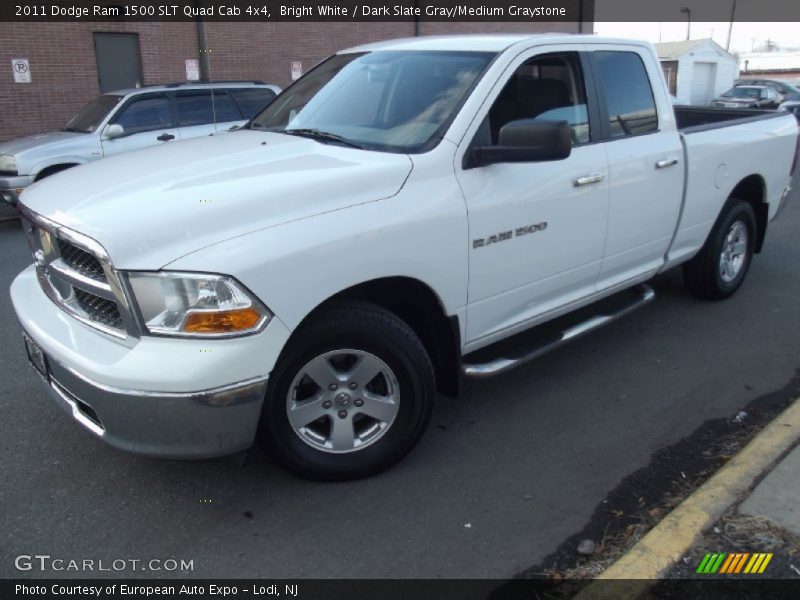 Bright White / Dark Slate Gray/Medium Graystone 2011 Dodge Ram 1500 SLT Quad Cab 4x4