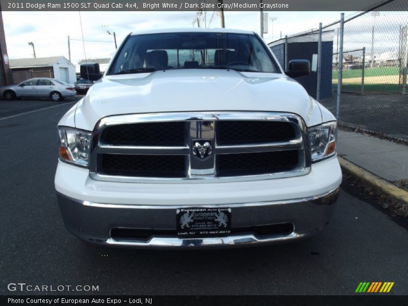 Bright White / Dark Slate Gray/Medium Graystone 2011 Dodge Ram 1500 SLT Quad Cab 4x4