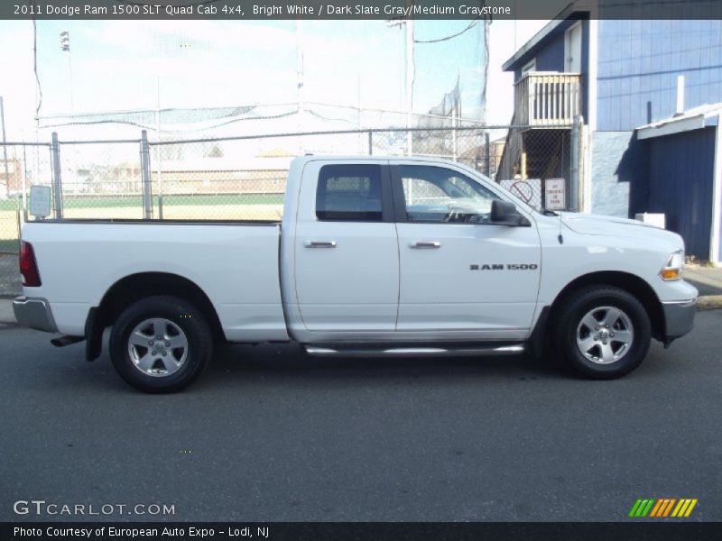 Bright White / Dark Slate Gray/Medium Graystone 2011 Dodge Ram 1500 SLT Quad Cab 4x4