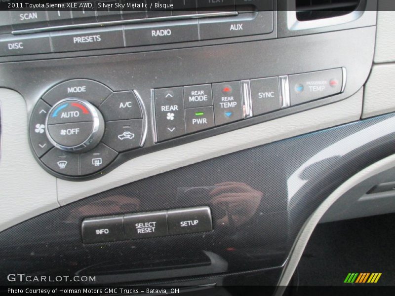 Silver Sky Metallic / Bisque 2011 Toyota Sienna XLE AWD