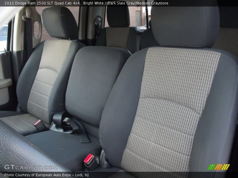 Bright White / Dark Slate Gray/Medium Graystone 2011 Dodge Ram 1500 SLT Quad Cab 4x4