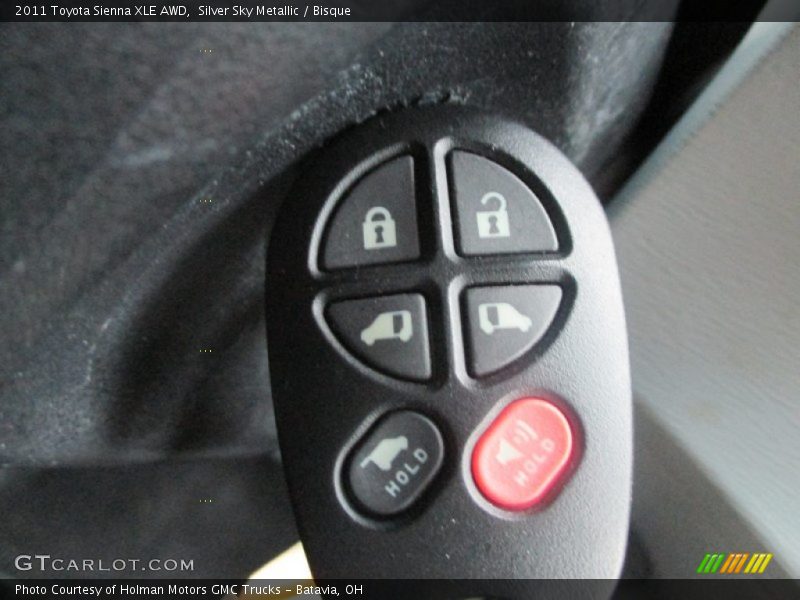 Silver Sky Metallic / Bisque 2011 Toyota Sienna XLE AWD