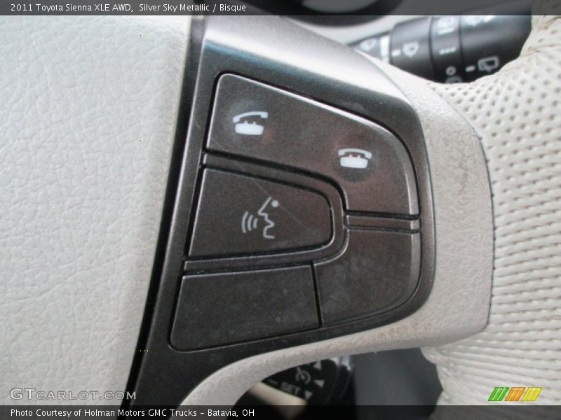 Silver Sky Metallic / Bisque 2011 Toyota Sienna XLE AWD