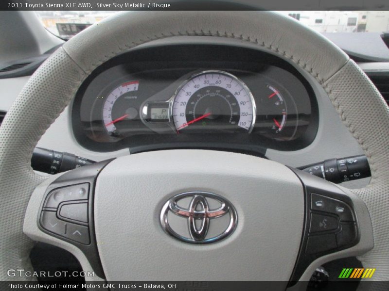 Silver Sky Metallic / Bisque 2011 Toyota Sienna XLE AWD