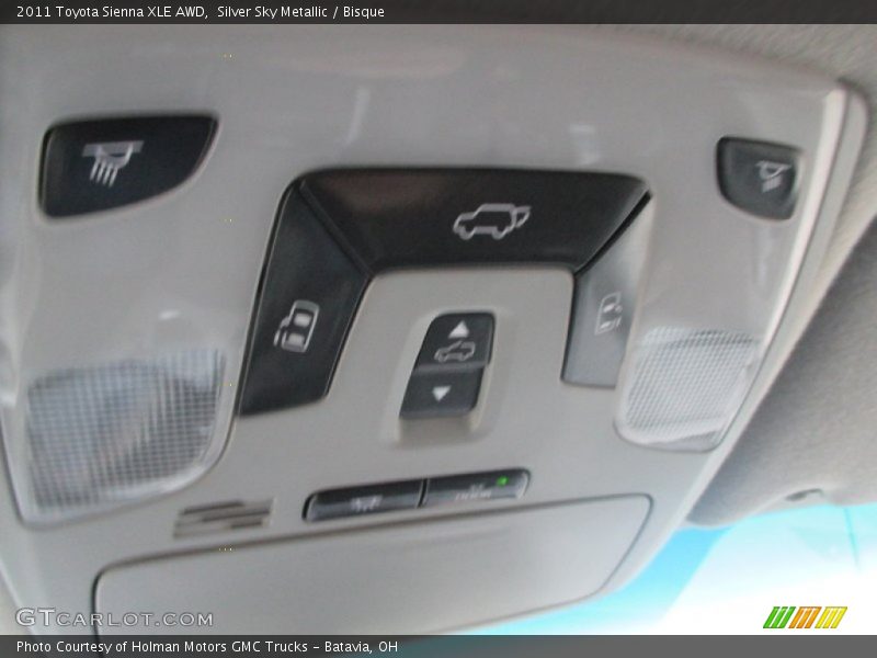 Silver Sky Metallic / Bisque 2011 Toyota Sienna XLE AWD