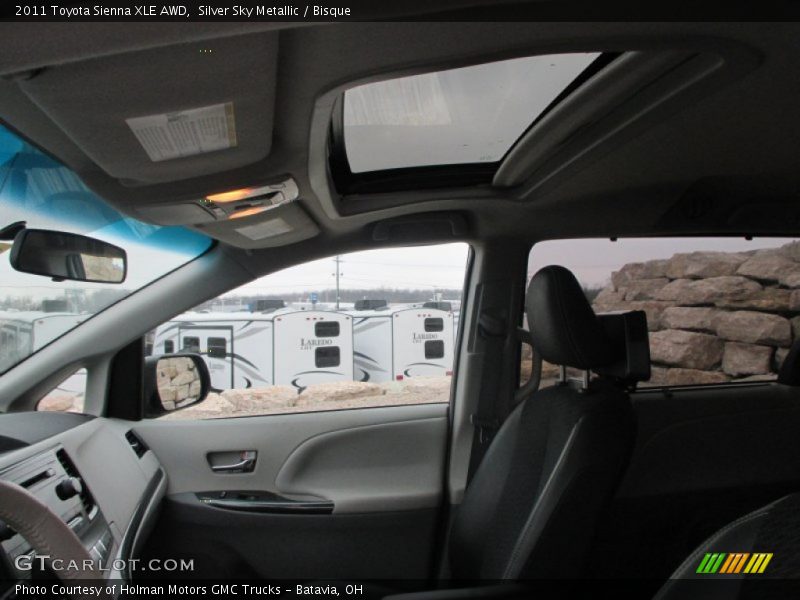 Silver Sky Metallic / Bisque 2011 Toyota Sienna XLE AWD