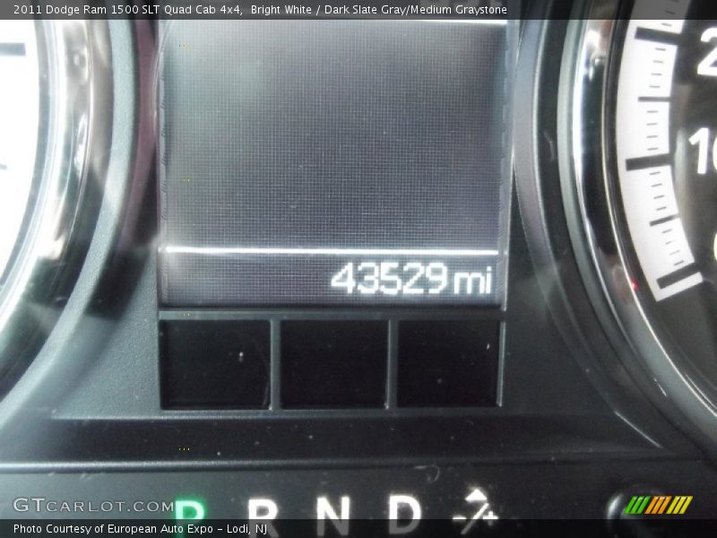 Bright White / Dark Slate Gray/Medium Graystone 2011 Dodge Ram 1500 SLT Quad Cab 4x4