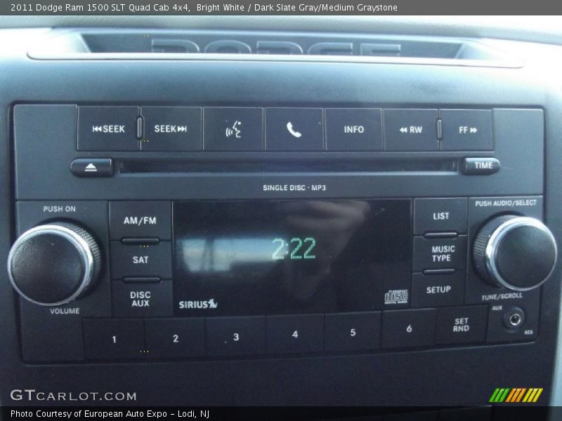 Bright White / Dark Slate Gray/Medium Graystone 2011 Dodge Ram 1500 SLT Quad Cab 4x4