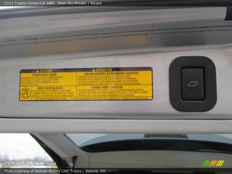 Silver Sky Metallic / Bisque 2011 Toyota Sienna XLE AWD